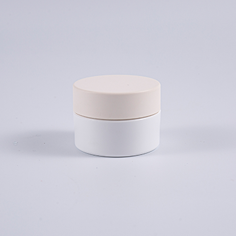 ขวดครีม PETG กลมสีขาว 10 กรัม