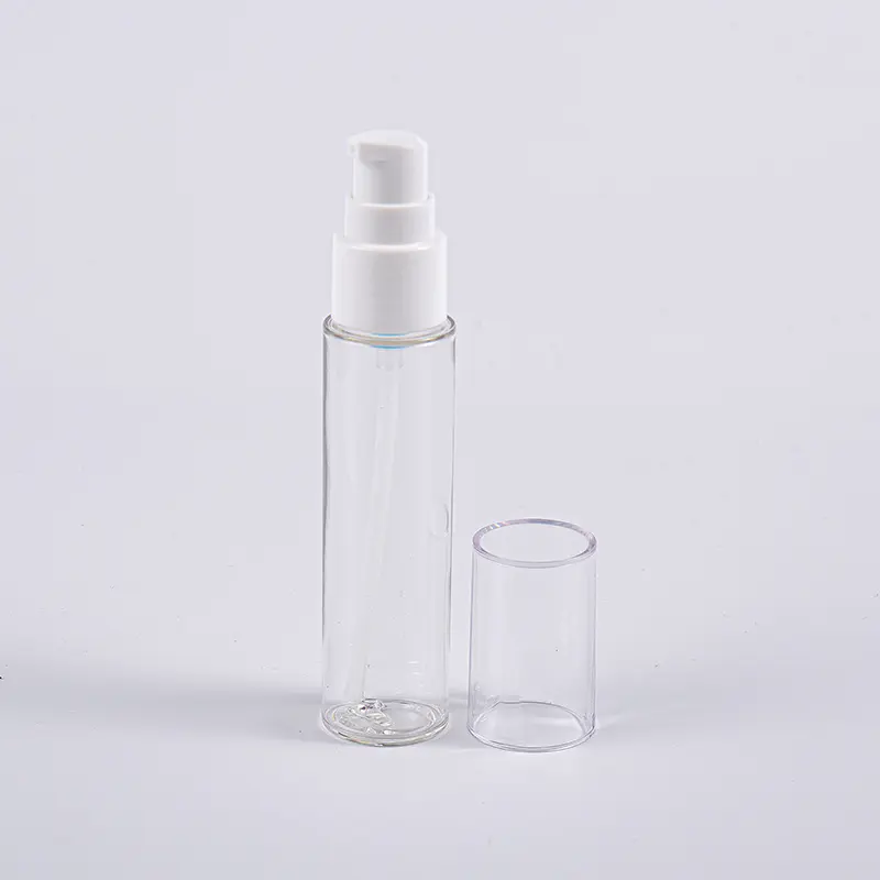 การเดินทางใช้ขวดโลชั่น PETG Slim 20ml 30ml 40ml พร้อมปั๊ม