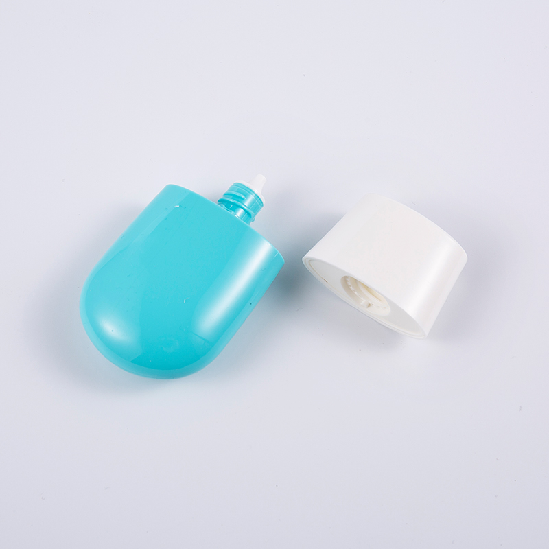 ขวดครีมกันแดด PE Premium Blue PE ขนาด 30 มล. และ 50 มล. เป็นมิตรกับสิ่งแวดล้อม Travel Essential