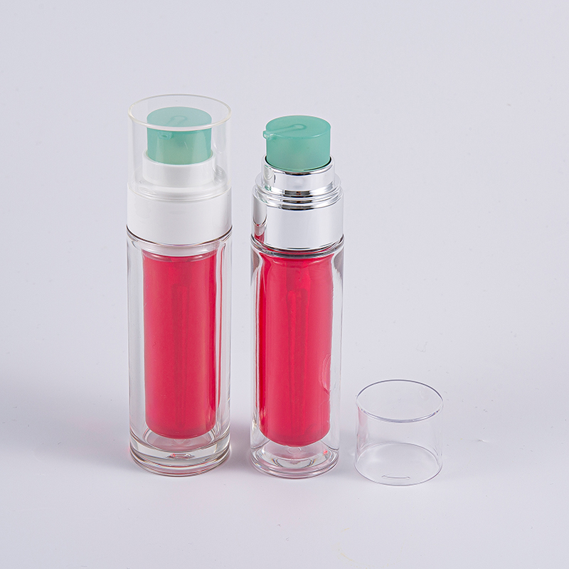 ขวด PETG ใสพร้อมถุงด้านในคอมโพสิตหลายชั้น 30ml ขวดสูญญากาศ 50ml พร้อมปั๊ม ขวด PETG ใสพร้อมถุงด้านในคอมโพสิตหลายชั้น 30ml ขวดสูญญากาศ 50ml พร้อมปั๊ม