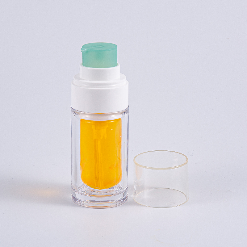 ขวด PETG ใสพร้อมถุงด้านในคอมโพสิตหลายชั้น 30ml ขวดสูญญากาศ 50ml พร้อมปั๊ม ขวด PETG ใสพร้อมถุงด้านในคอมโพสิตหลายชั้น 30ml ขวดสูญญากาศ 50ml พร้อมปั๊ม