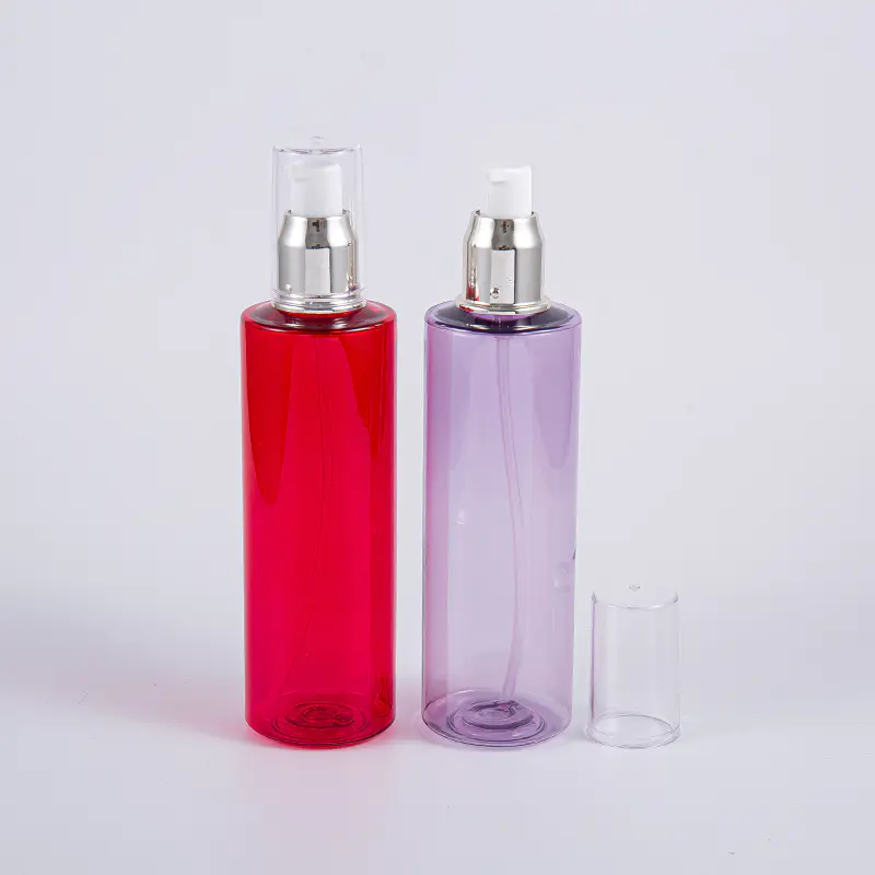 ขวดโทนเนอร์บำรุงผิวหน้า PET ทรงกลม 200 มล